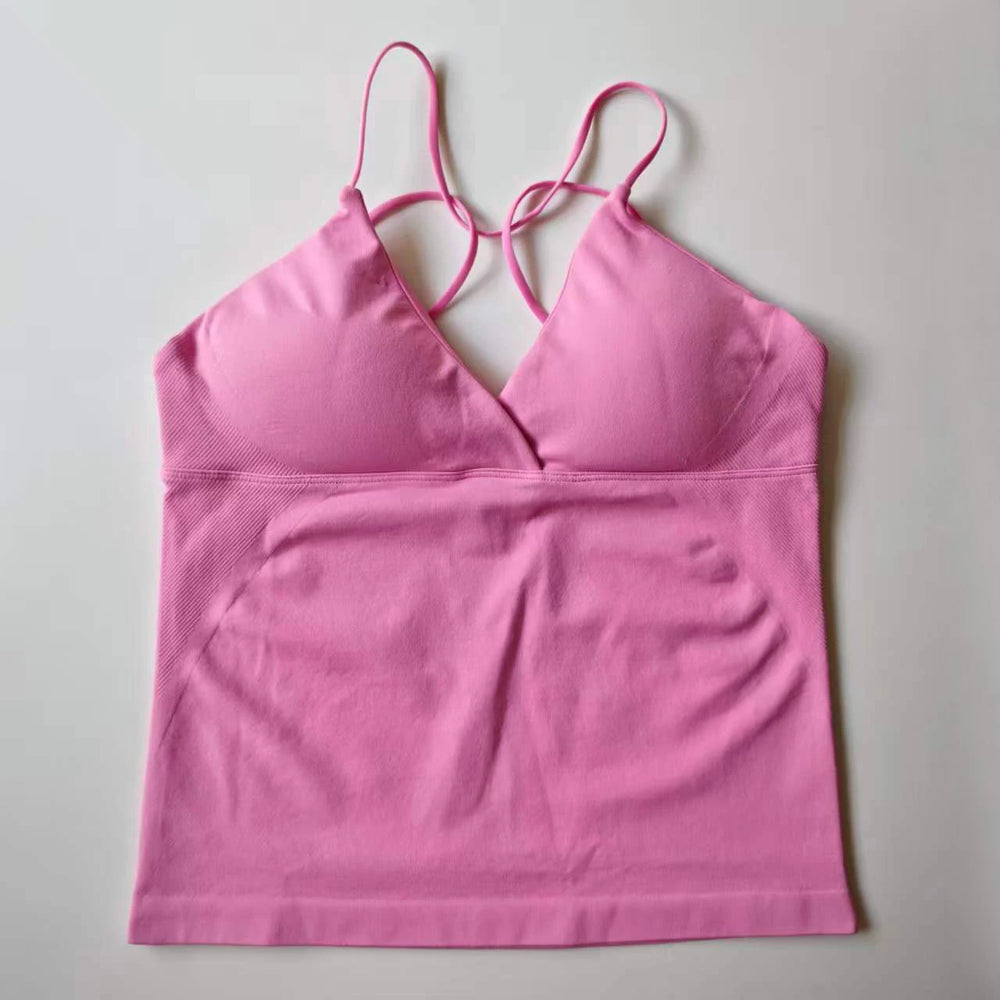 Women's Seamless Twist Front Longline Yoga Tank Top