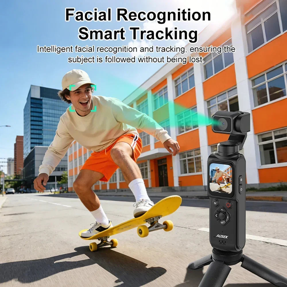 Pocket Vlogging Camera | 330° Face Tracking & Wi-Fi | Braviixx