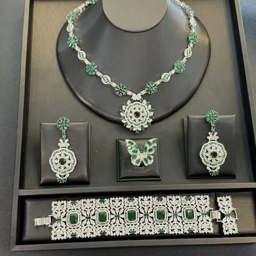Green Drop Jewelry Set & Individual Pieces | Braviixx