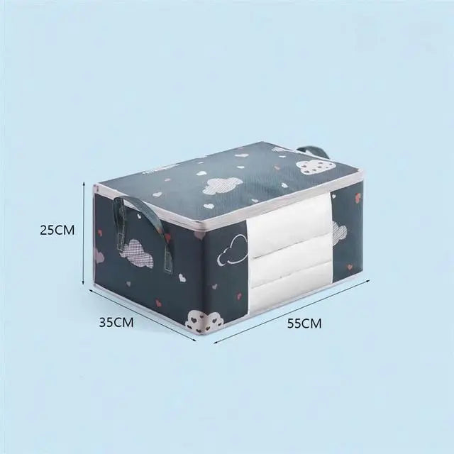 Foldable Clothes Storage Bag | Bedding Organiser with Window | Braviixx