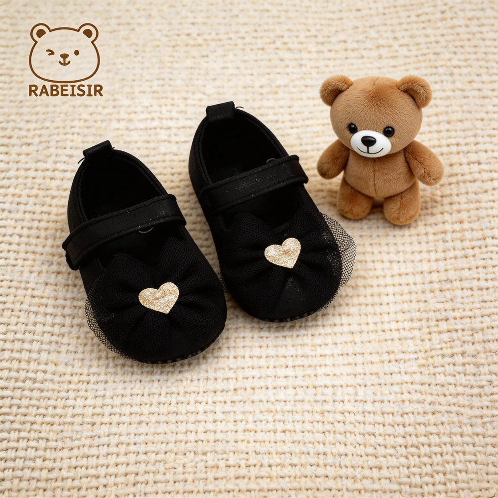Baby Bow-Detail First-Step Shoes | Braviixx