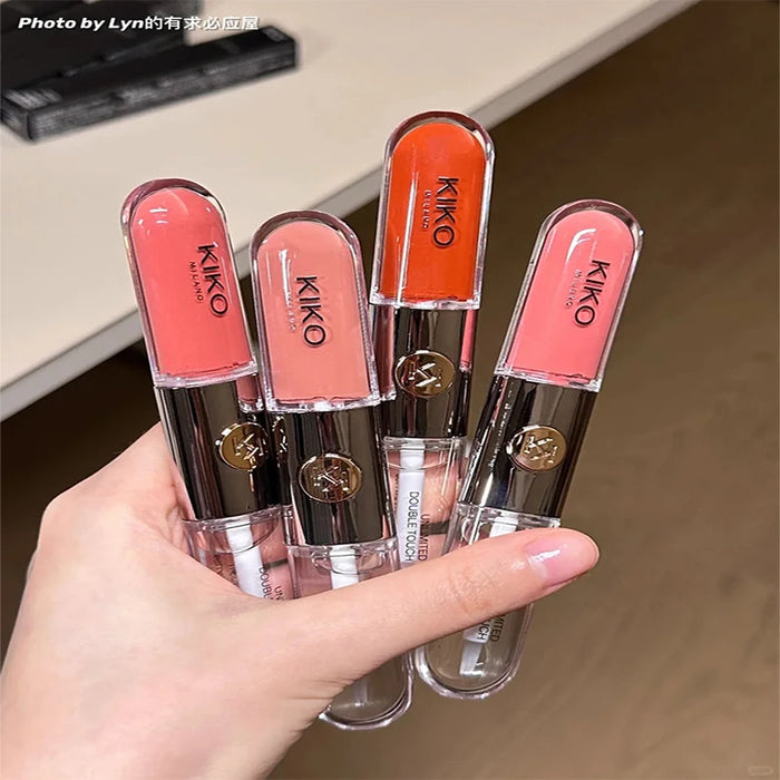 16-Shade Double-Tube Lip Glaze | Mirror Shine Lip Gloss | Braviixx