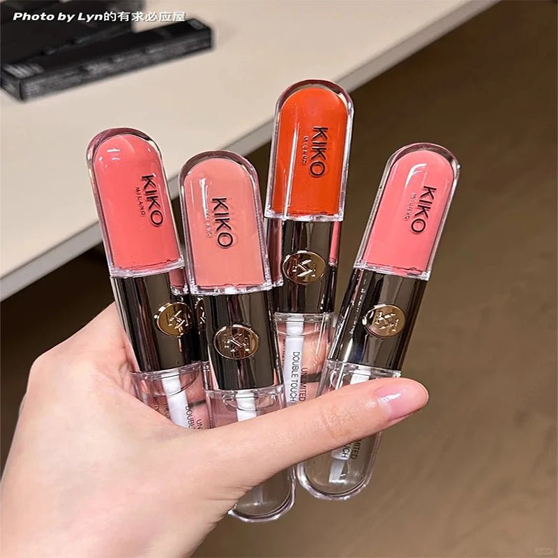 16-Shade Double-Tube Lip Glaze | Mirror Shine Lip Gloss | Braviixx