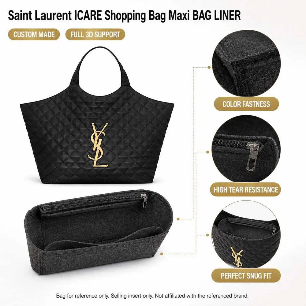 Handbag Organizer Insert | Zip Pocket & Two Sizes | Braviixx