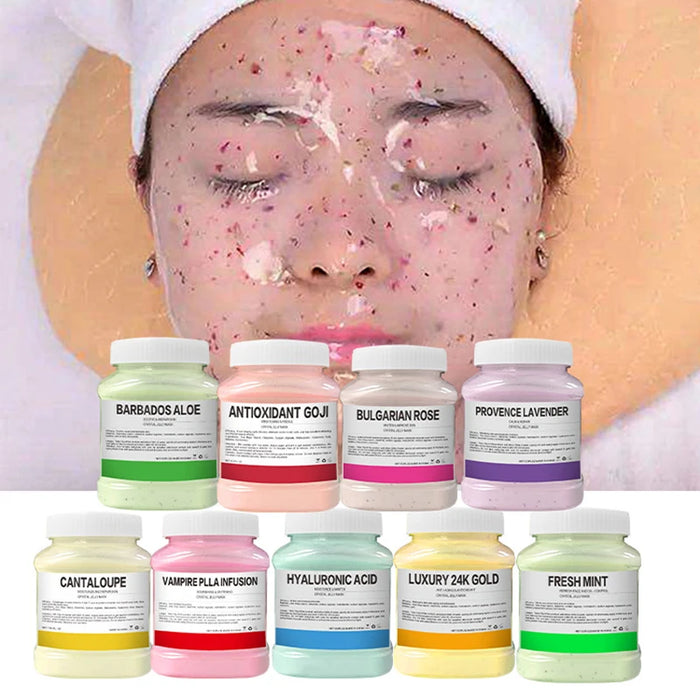 Floral-scented Moisturizing Jelly Mask Nourishes Softens Skin With Crystal Soft Mask Powder Spa-grade Skincare All Skin Type New