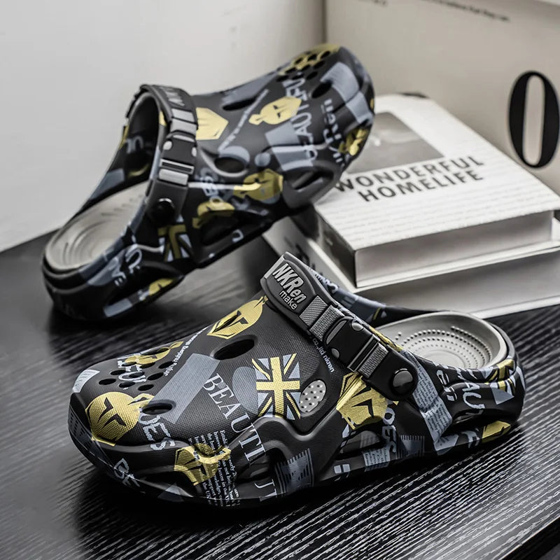 Men's EVA Casual Clogs | Thick-Sole Beach Sandals | Slip-On Garden Shoes | 5 Colors | EU 39–45