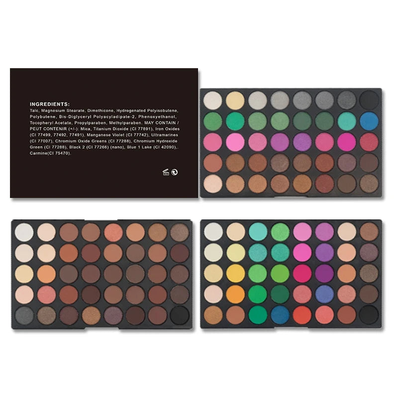 120 Color Eye Makeup,3-in-1 Eyeshadow Palette,Matte Shimmer Highly Pigmented Long Lasting Waterproof Eye Shadow for Festival