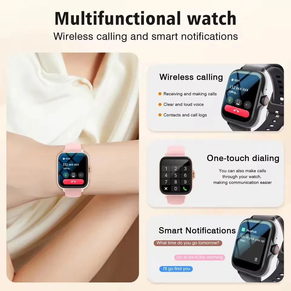 5ATM Bluetooth Calling Smart Watch with Sports Mode & Custom Dials | Braviixx