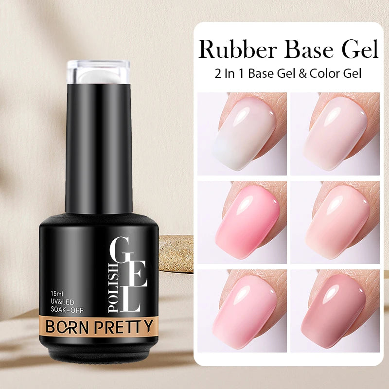 Rubber Base & Nail Gel Coats, 15ml | Braviixx