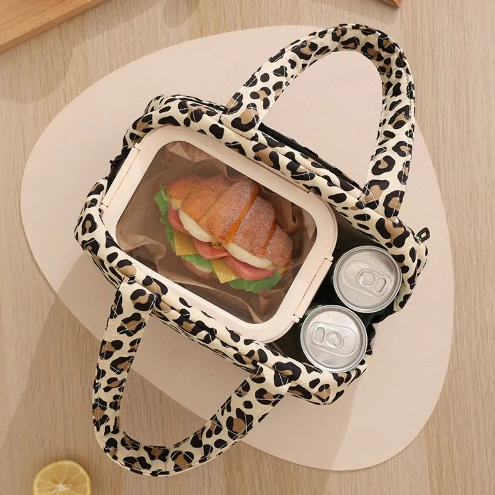Quilted Lunch Tote Bag | Zip Pocket & Printed Designs | Braviixx