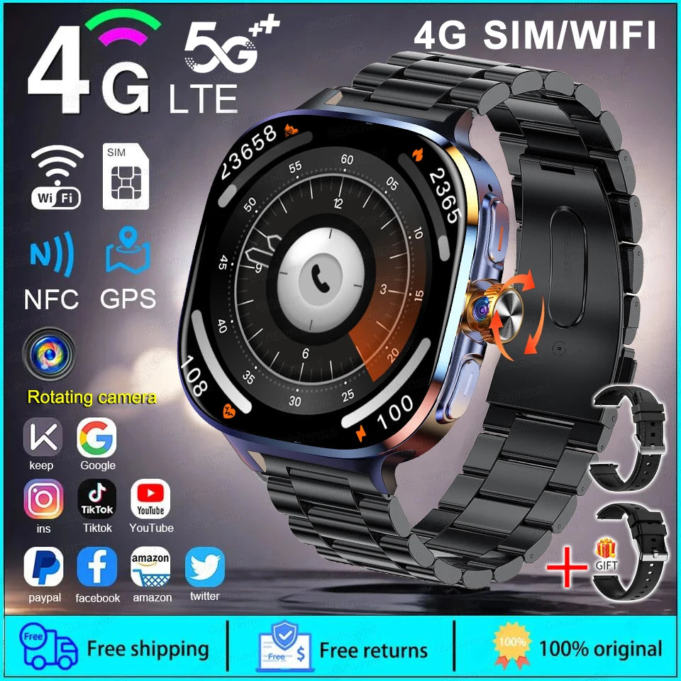 4G SIM Smartwatch | GPS, Wi-Fi & Camera | Braviixx