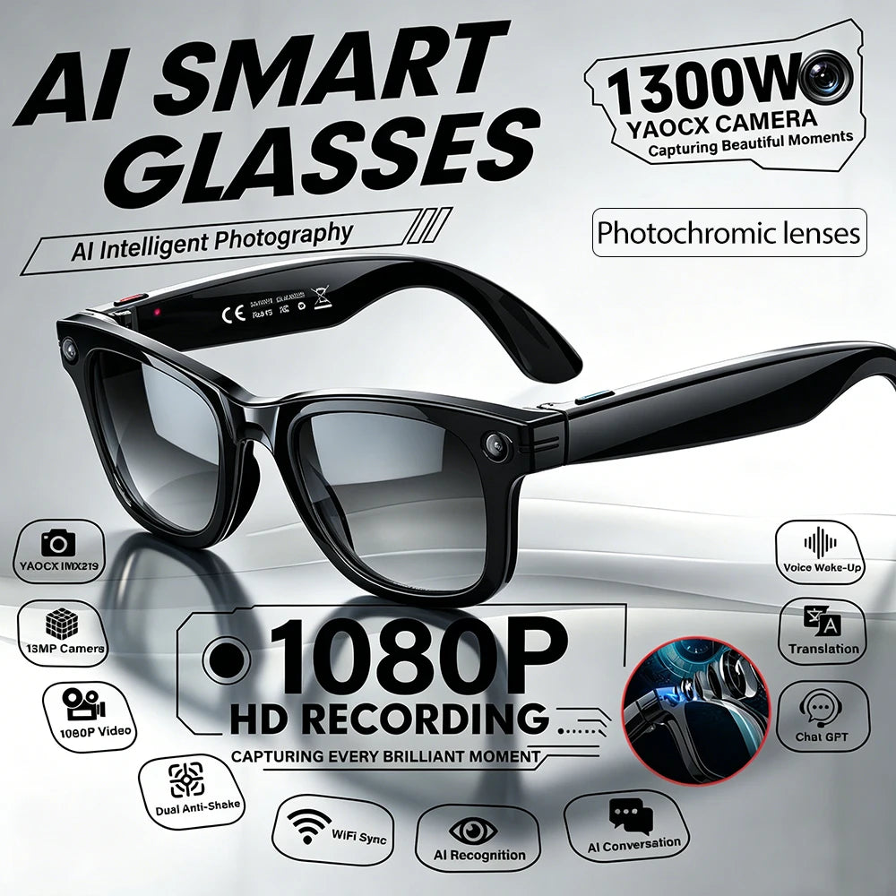 13MP AI Camera Smart Glasses | Braviixx
