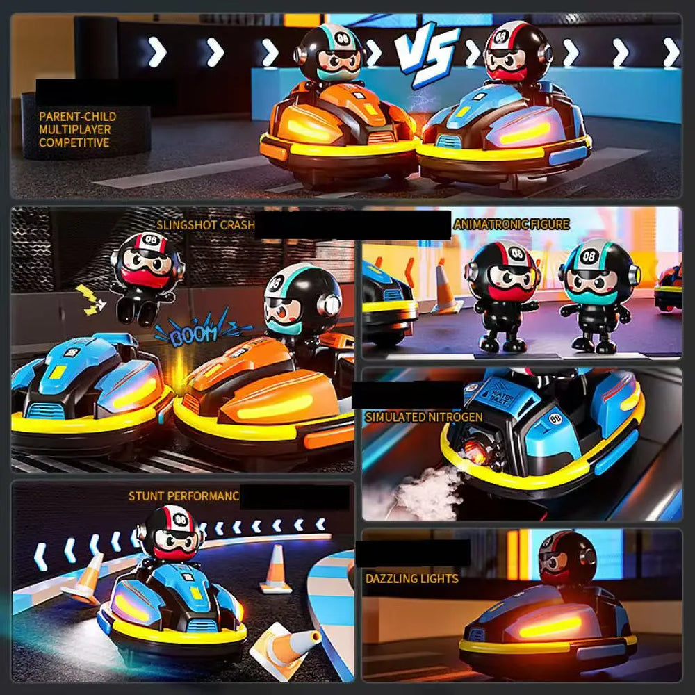 2-Player Remote Control Bumper Car Set | Braviixx