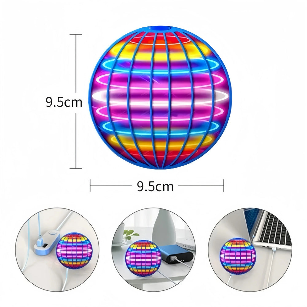 LED Flying Spinner Ball with Hand Control | Braviixx