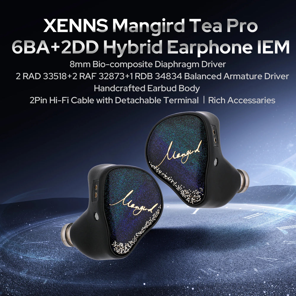 Mangird Tea Pro 2DD + 6BA Hybrid IEMs | Braviixx