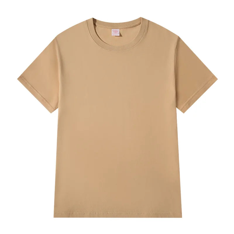Women T-shirts 2026 Tops Solid Short Sleeve Loose O-neck Cotton Casual Ladies Shirts Harajuku Korean Summer Woman Tshirts
