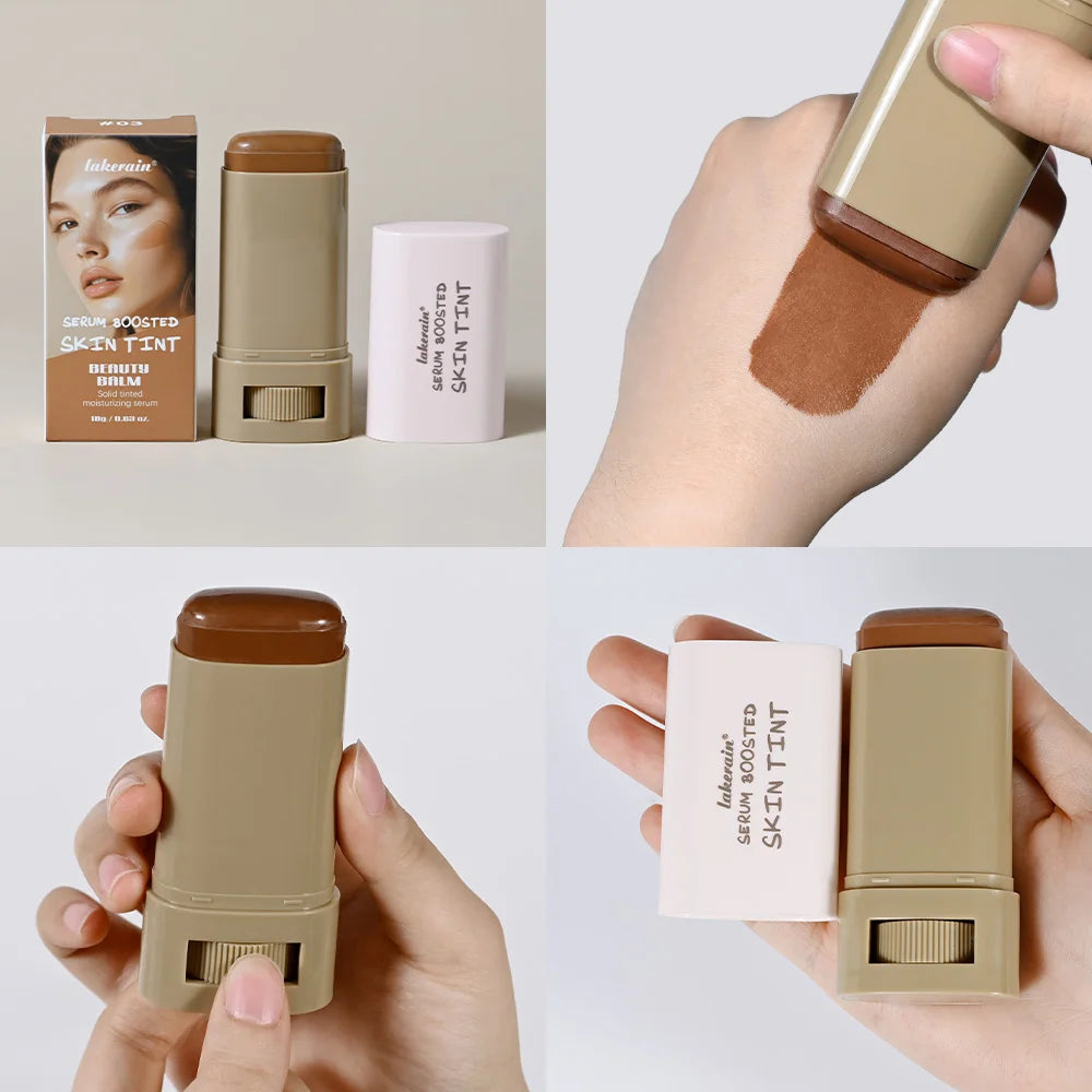 Skin Tint Foundation Stick | Serum Boosted · Moisturising · Buildable Coverage | 5 Shades | Braviixx