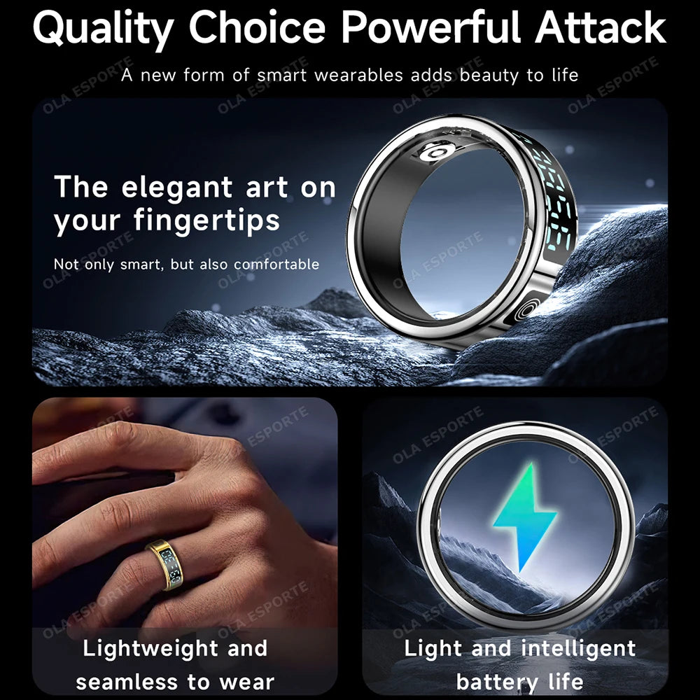 Screen Display Smart Ring with Activity Tracking | Braviixx