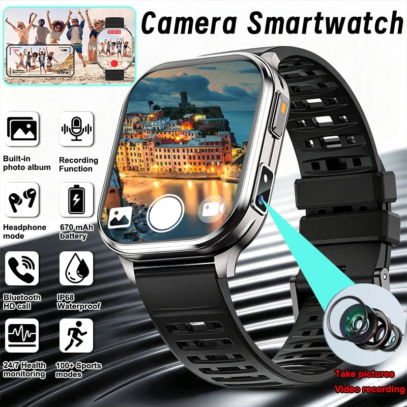 P60 Camera Smartwatch | Bluetooth Calls & LED Flashlight | Braviixx
