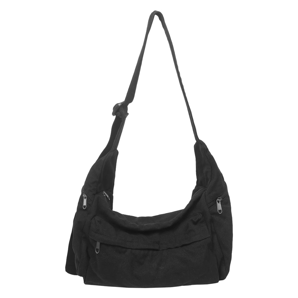 Canvas Shoulder & Crossbody Bag | Multi-Pocket & Adjustable Strap | Braviixx