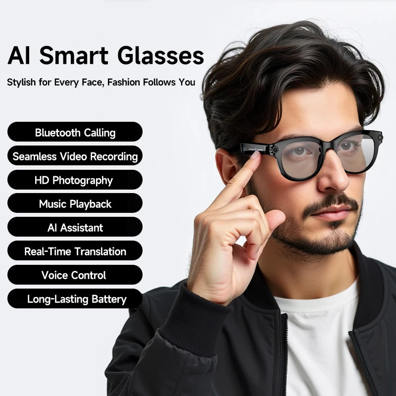 M89 Camera Smart Glasses with Audio & Translation | Braviixx