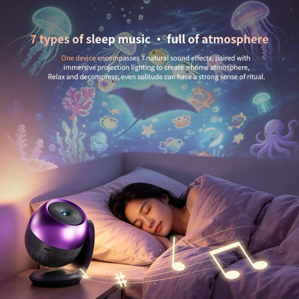 Galaxy & Holiday Projector | 24 Patterns & Auto-Off Timer | Braviixx