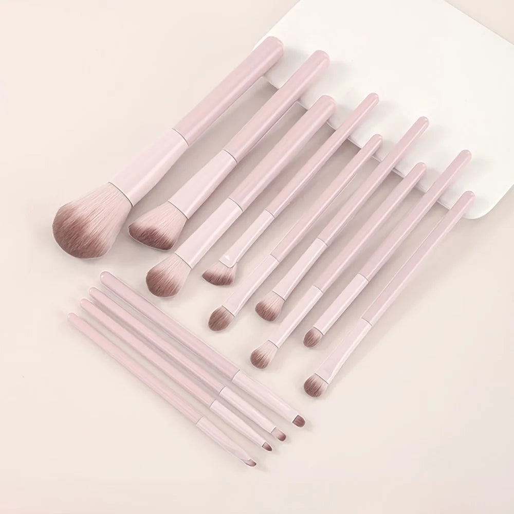 Makeup Brush Set for Beginners, Eye Shadow, Blush, Contour, Blend, Nose Shadow, Concealer, Complete Kit for New Users, Essential