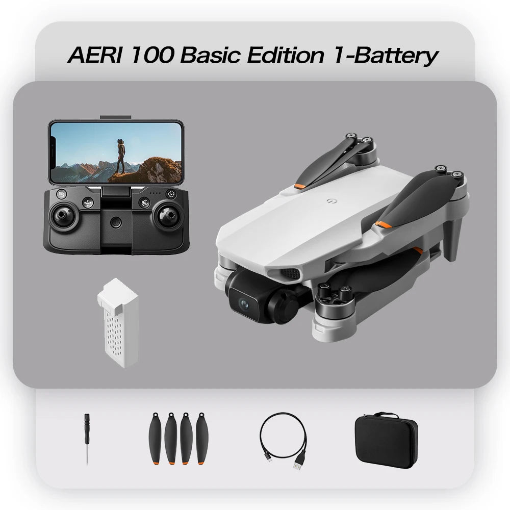 Foldable 4K Camera Drone with FPV Goggles Option | Brushless Quadcopter | Braviixx