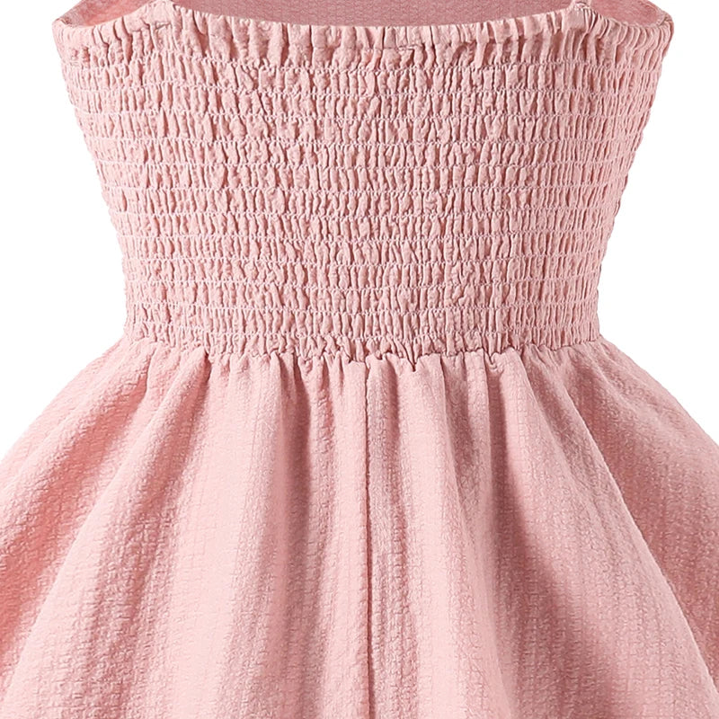 Girls’ Sleeveless Pleated A-Line Dress | Braviixx