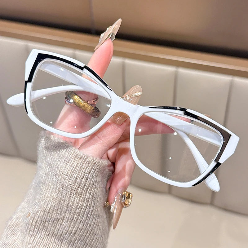 Women's Cat Eye Reading Glasses | Blue Light Blocking · Colour Block · Spring Hinge | +1.00 to +4.00 | Braviixx