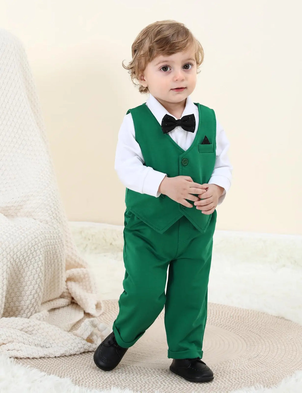 Baby Formal Outfit Set with Bow Tie | Braviixx