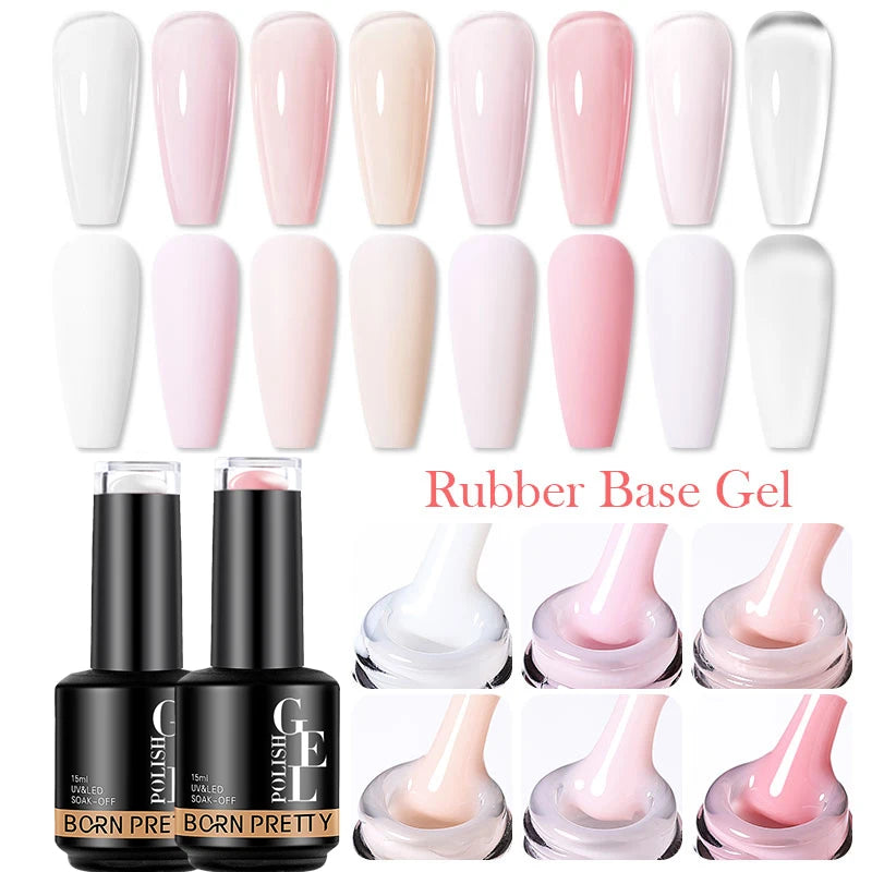 Rubber Base & Nail Gel Coats, 15ml | Braviixx