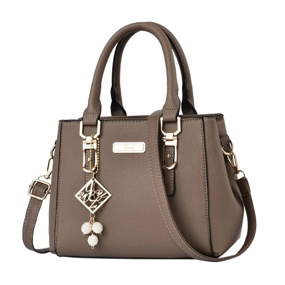 Textured Mini Tote Handbag | Twin Handles & Adjustable Strap | Braviixx