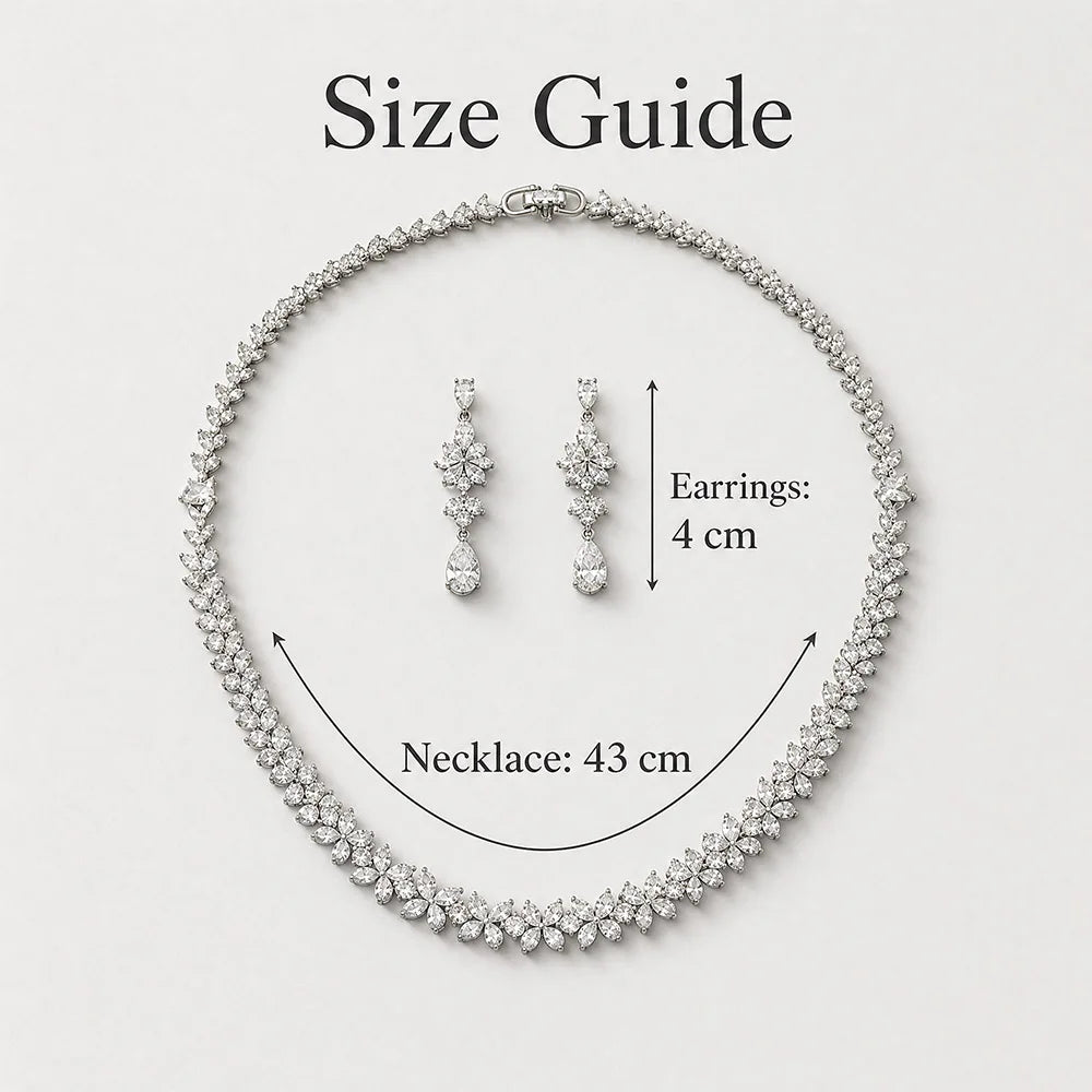 Heart Necklace & Earrings Set | Braviixx