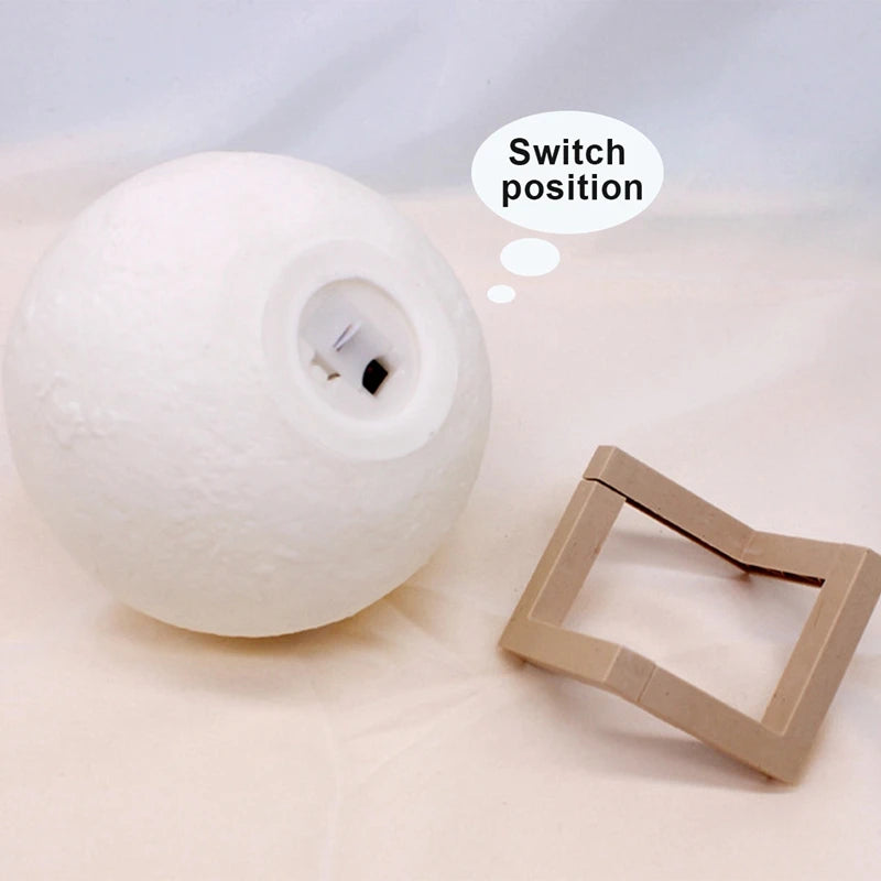 Moon LED Night Light | Battery Powered with Stand | Braviixx