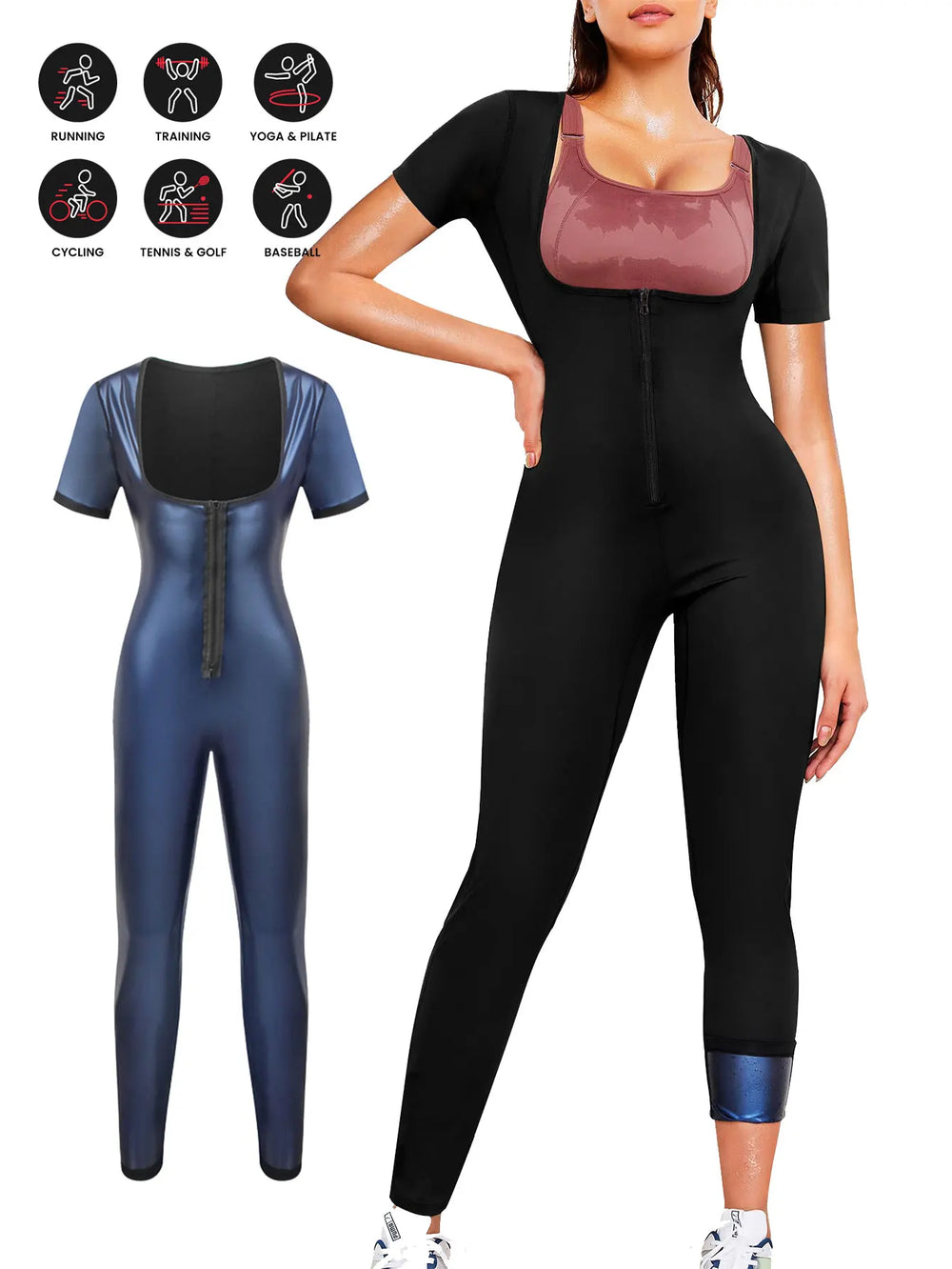 Women's Short-Sleeve Sauna Suit | Braviixx
