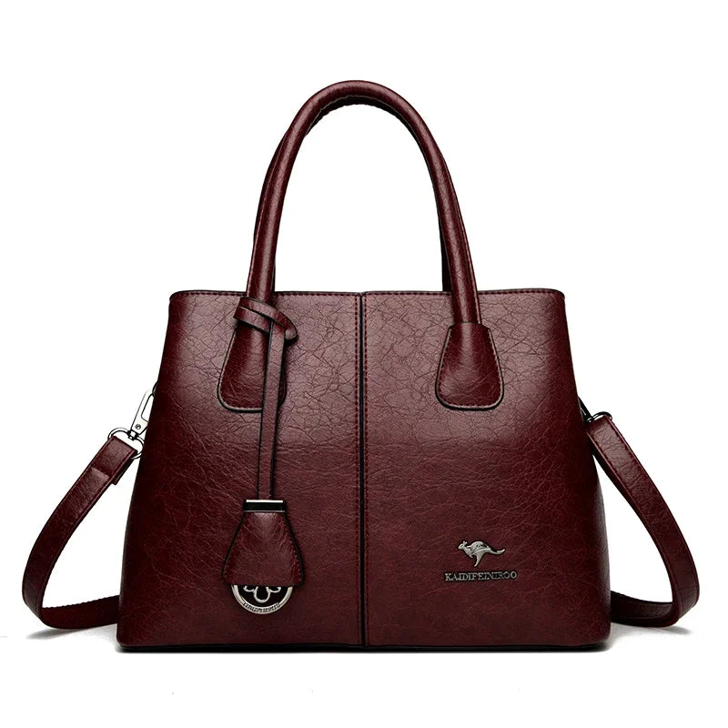 Textured Tote Bag | Top Handles & Shoulder Strap | Braviixx