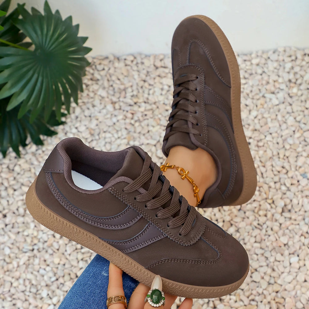 Women's Retro Platform Sneakers | Lace-Up Thick Sole Vulcanized Shoes | 3 Colors | EU 36–43