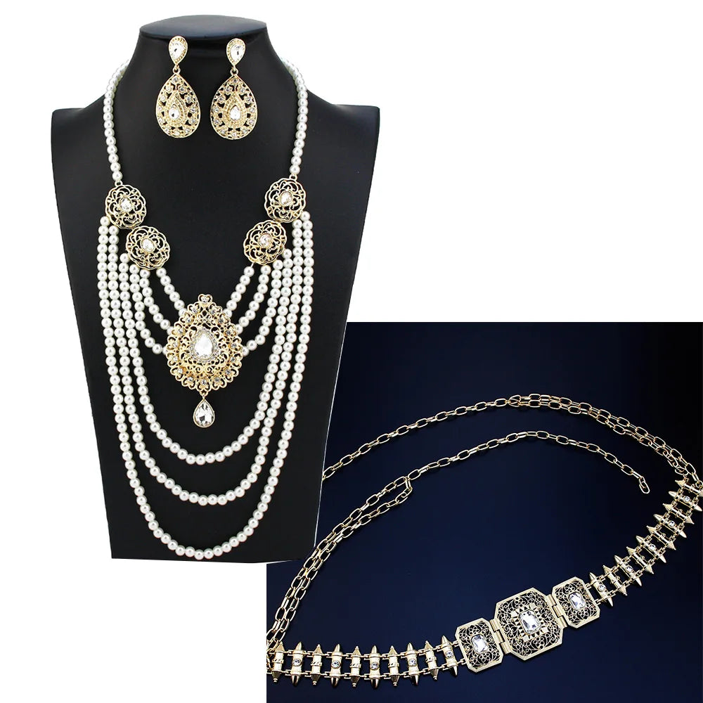 Layered Bead Caftan Jewellery Set | Braviixx