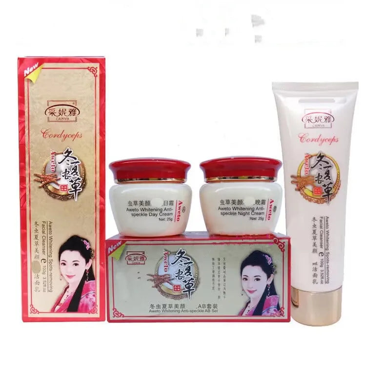 Whitening Cream Skin Care Set | Face Cream & Cleanser for Dark Spots | Braviixx