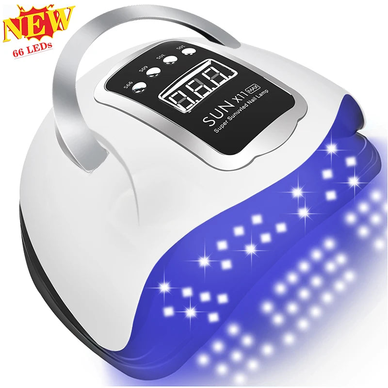 27-Color UV/LED Gel Nail Kit with Lamp & Drill | 4 Extension Gels | Braviixx