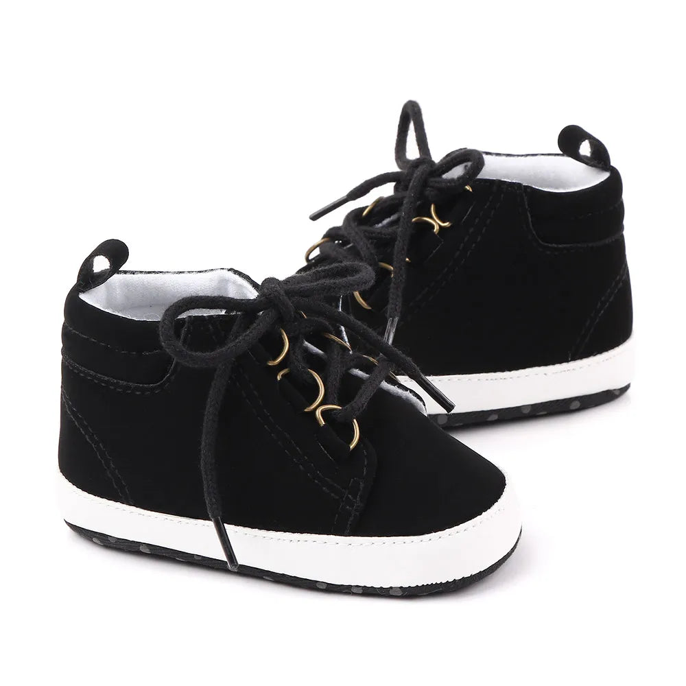 Above-Ankle Soft-Sole Baby Shoes | Braviixx