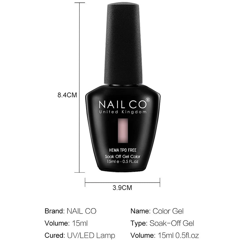 15ml UV/LED Gel Nail Polish | 132 Shade & Finish Options | Braviixx