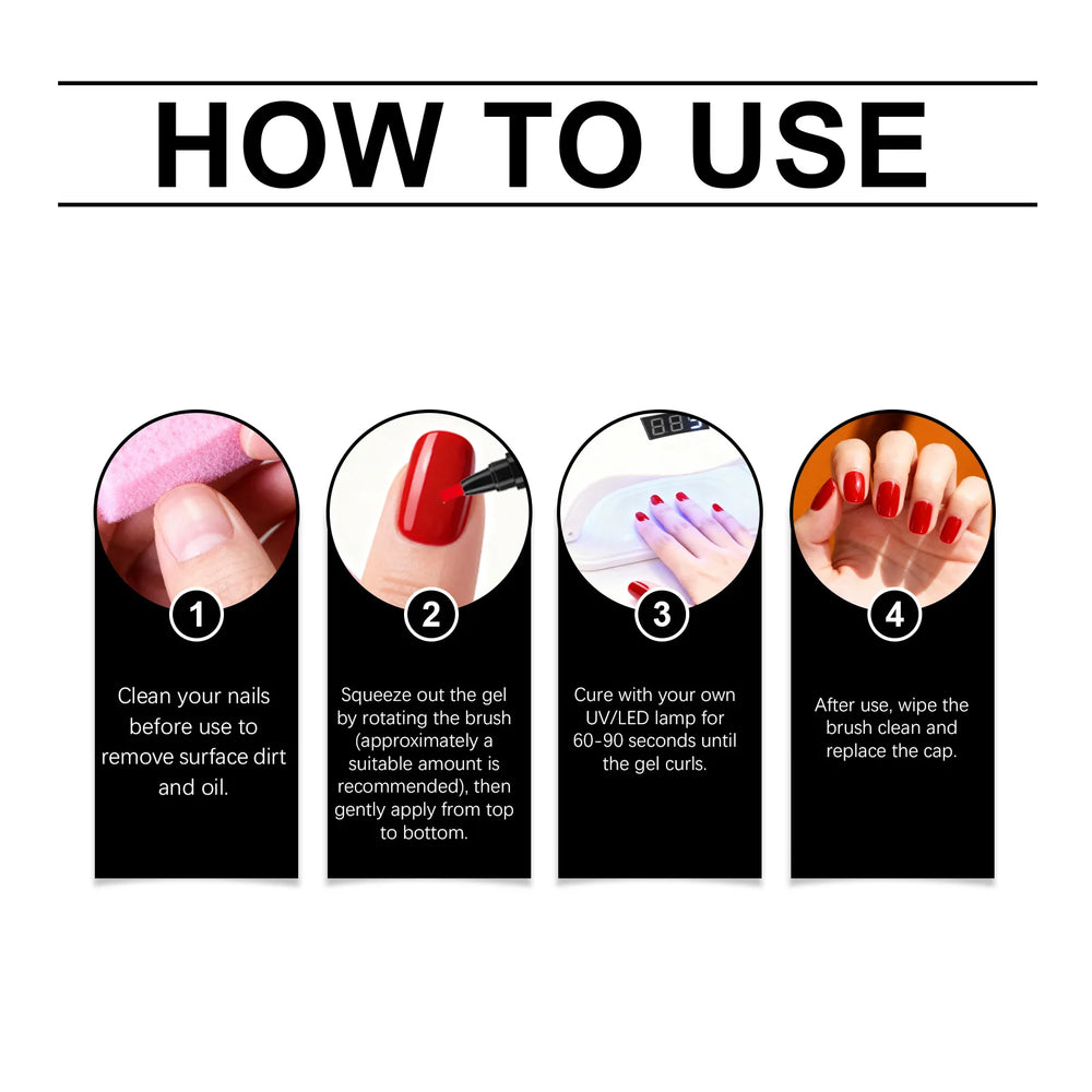 6-Piece Nail Art Drawing Pen Set | 5ml Colour Series | Braviixx