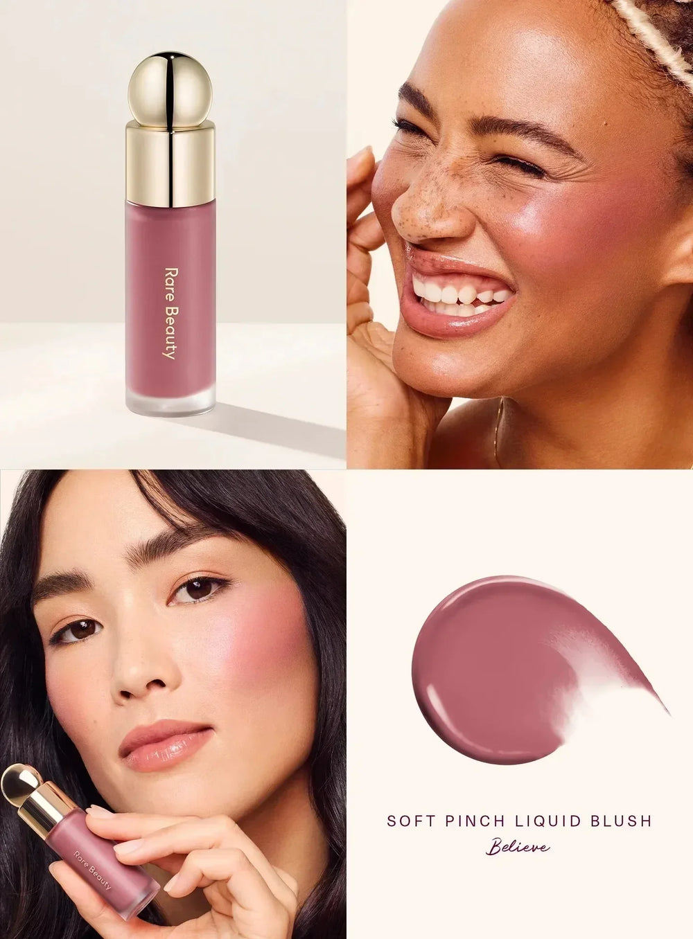 Weightless Liquid Blush | High-Impact Seamless Plumping Cheek Makeup | Multiple Shades