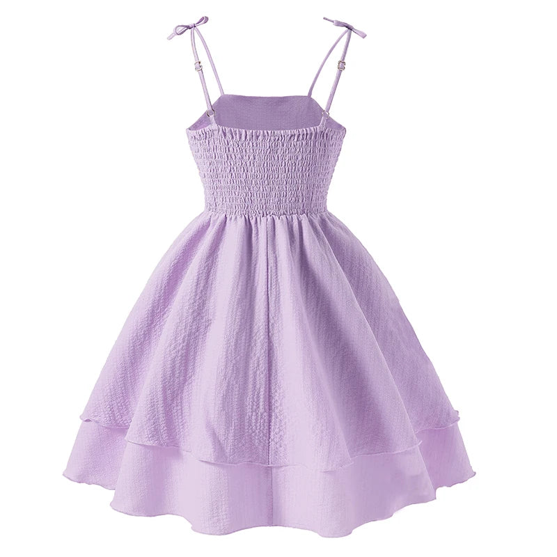 Girls’ Sleeveless Pleated A-Line Dress | Braviixx