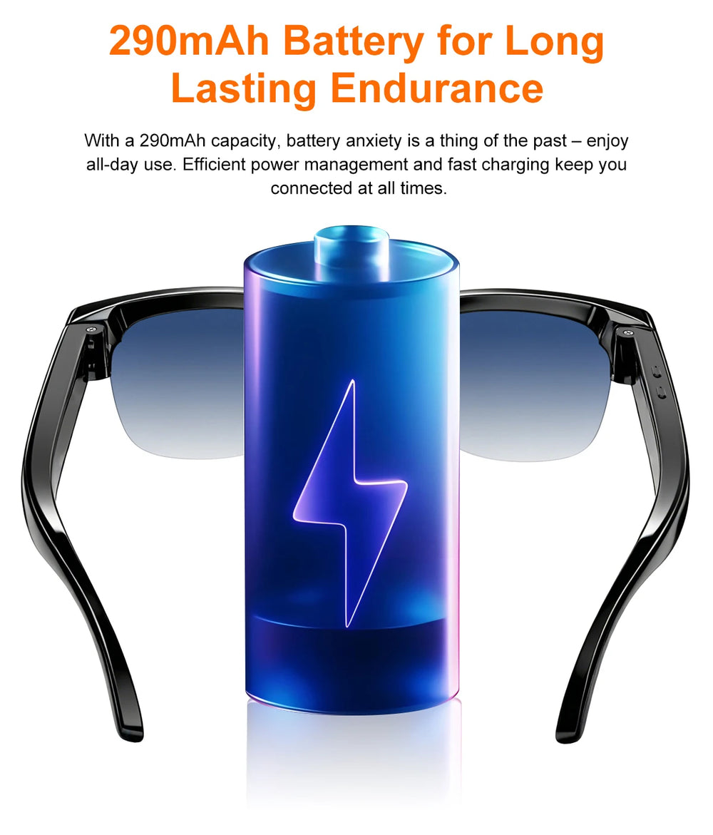 Lenovo 800W AI Camera Smart Glasses with Bluetooth Calling & Voice Translation | Braviixx