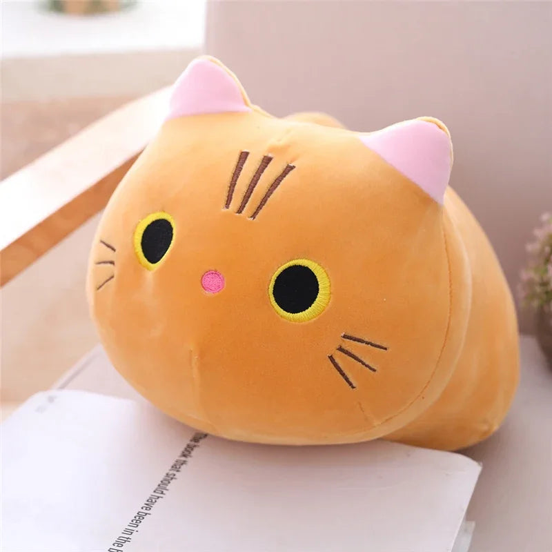 Cute Cat Plush Pillow & Sofa Cushion | Kawaii Stuffed Animal Toy | 20cm | Braviixx