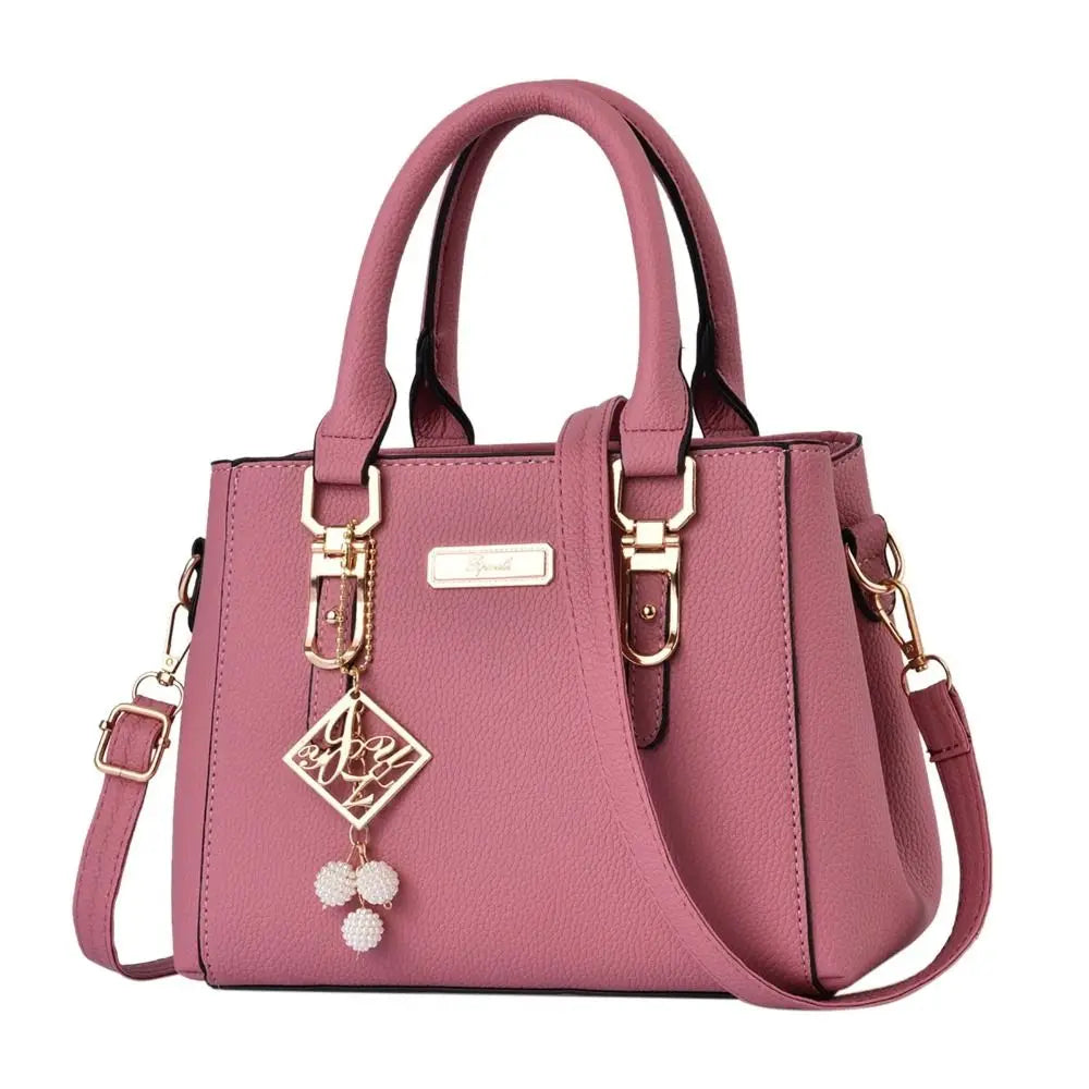 Textured Mini Tote Handbag | Twin Handles & Adjustable Strap | Braviixx