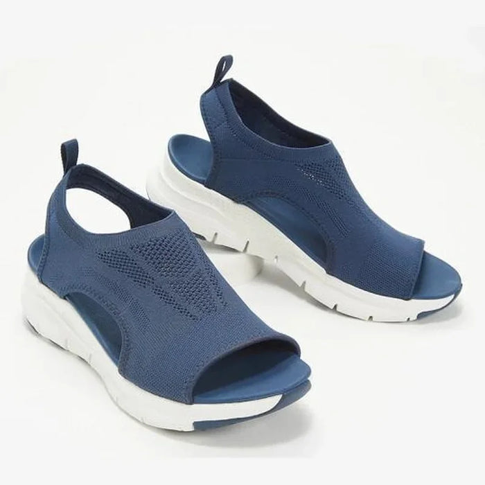 Mesh Women Sandals Female Summer Shoes 2025 Classic Breathable Slip on Sport Sandals Open Toe Platform Shoes Zapatillas De Mujer